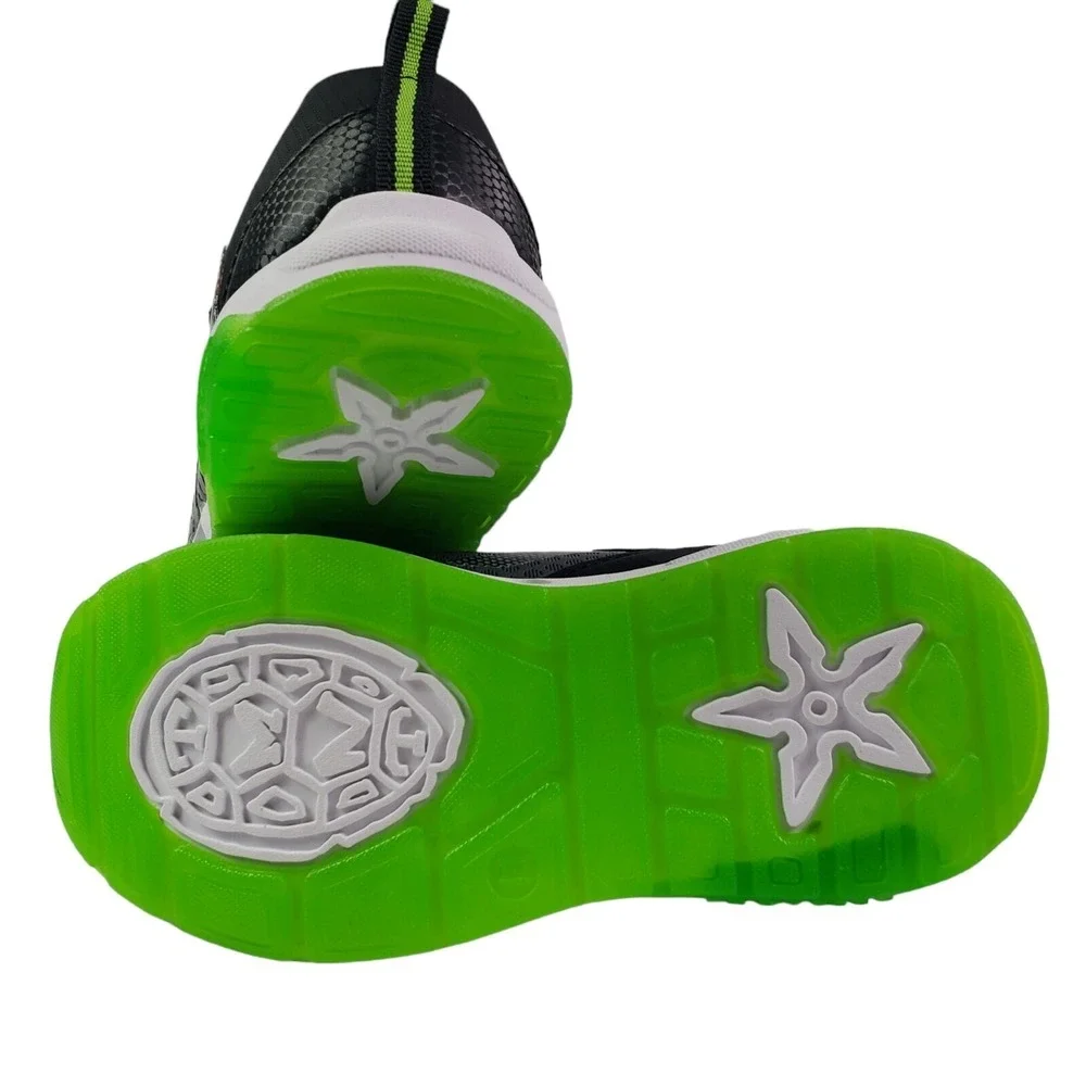 TMNT Teenage Mutant‎ Ninja Turtles Boys Sneakers Toddlers Size 8 Light-up Shoes